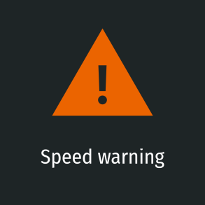 Die Geschwindigkeitswarnung ist eine sinnvolle Funktion des DVISION Head-Up Displays. ICON Speed Warning