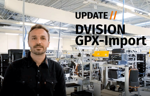 Sascha Berger gibt Update zum GPX Datenimport mit dem DVISION Head-Up Display