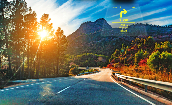 Steuere dein TILSBERK Head-Up Display direkt mit der calimoto-App Mit der calimoto App kann das TILSBERK HUD direkt angesteuert werden.