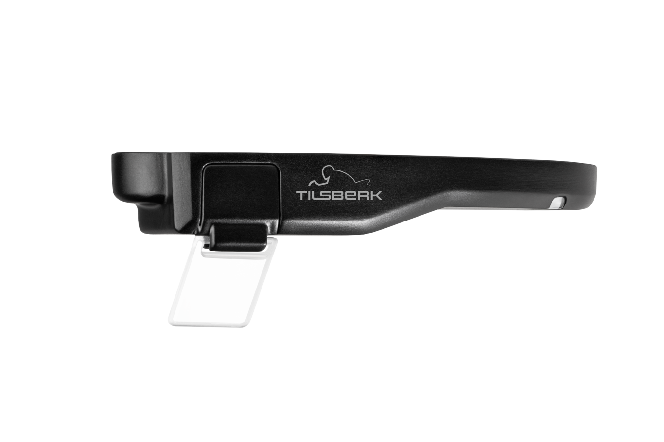 The TILSBERK Head-Up Display module is attached to the helmet adapter. TILSBERK Head-Up Display front